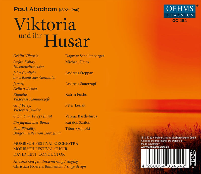 Abraham: Viktoria und ihr Husar / Schellenberger, Levi, Morbisch Festival Orchestra