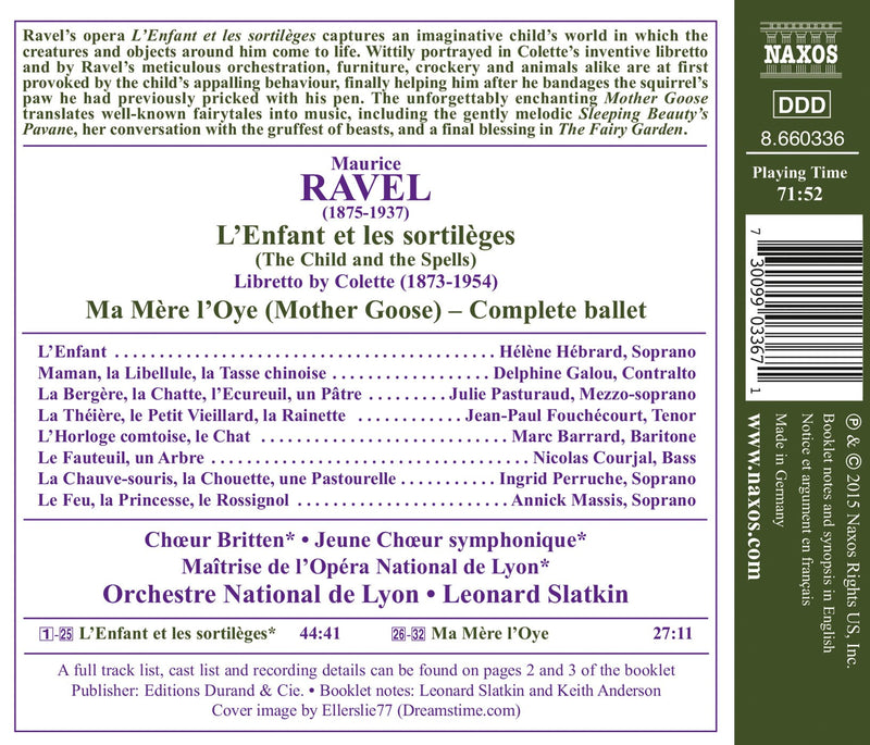 Ravel: L'Enfant et les sortileges; Ma Mere l'Oye - Complete Ballet
