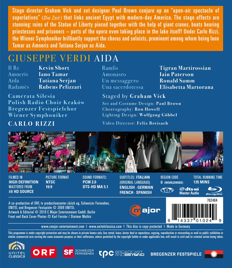 Verdi: Aida / Serjan, Paterson, Rizzi [Blu-ray]