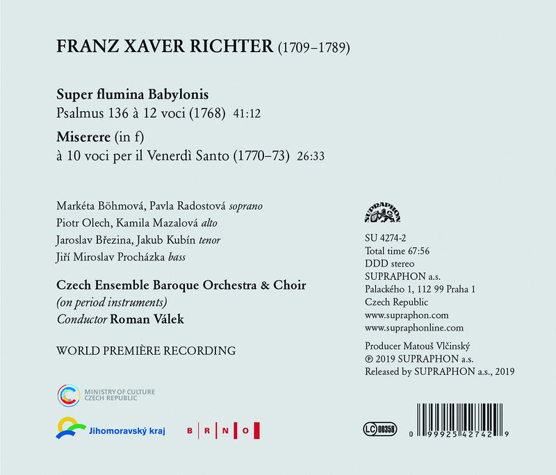 Richter: Super flumina Babylonis, Miserere