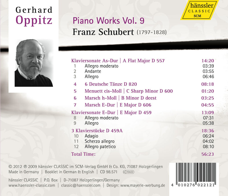 Schubert: Piano Works, Vol. 9