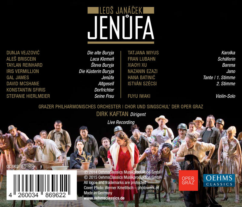 Janacek: Jenufa  / Vejzovic, Briscein, Vermillion, Kaftan, Graz Philharmonic