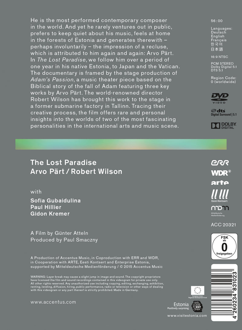 Lost Paradise - Arvo Part & Robert Wilson
