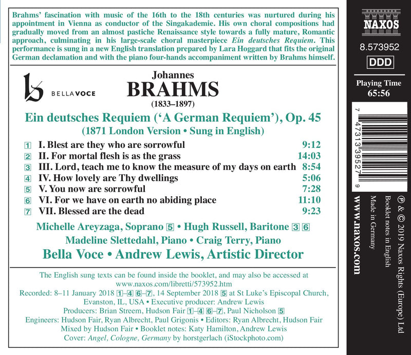 Brahms: A German Requiem (1871 London version)