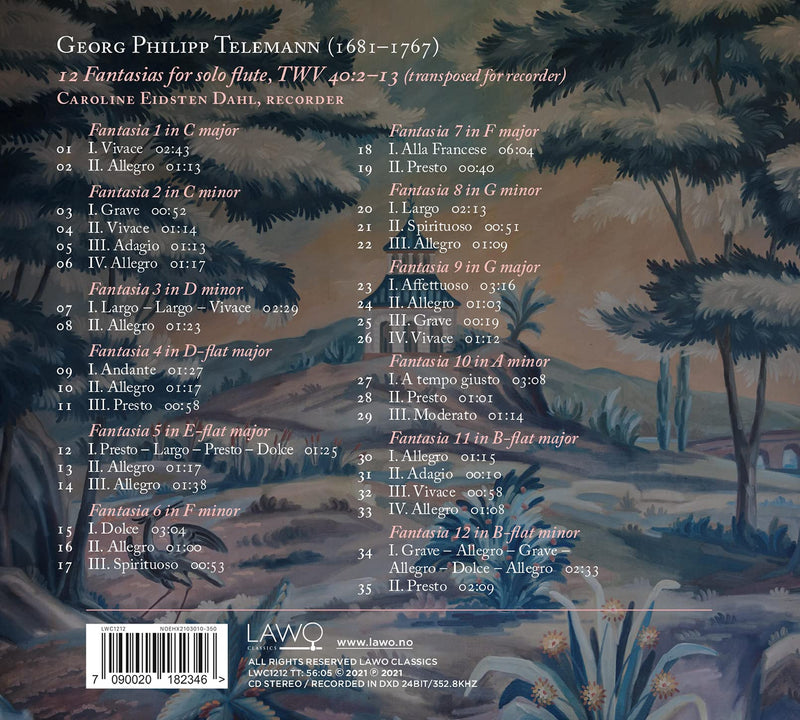 Telemann: 12 Solo Fantasias / Dahl
