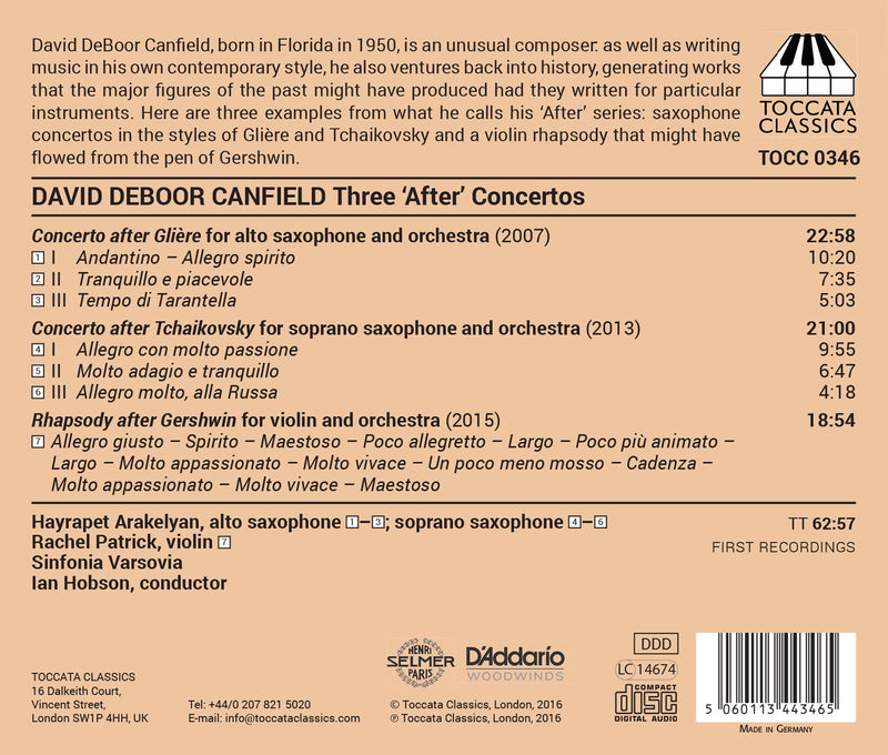Canfield: 3 "After" Concertos