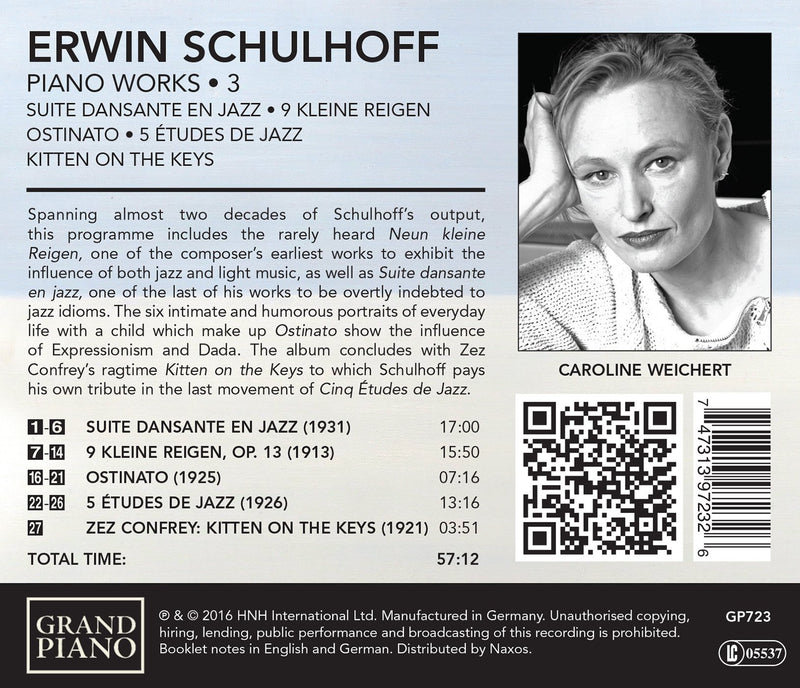 Schulhoff: Piano Works, Vol. 3 / Weichert