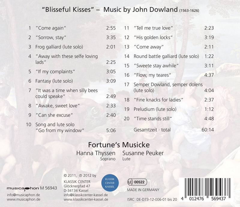 J. Dowland: Blisseful Kisses