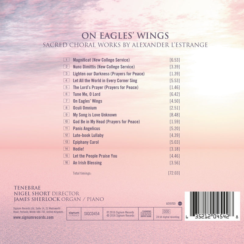 L'Estrange: On Eagles' Wings / Short, Tenebrae