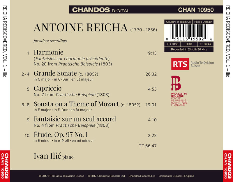 Reicha Rediscovered, Vol. 1 / Ilic
