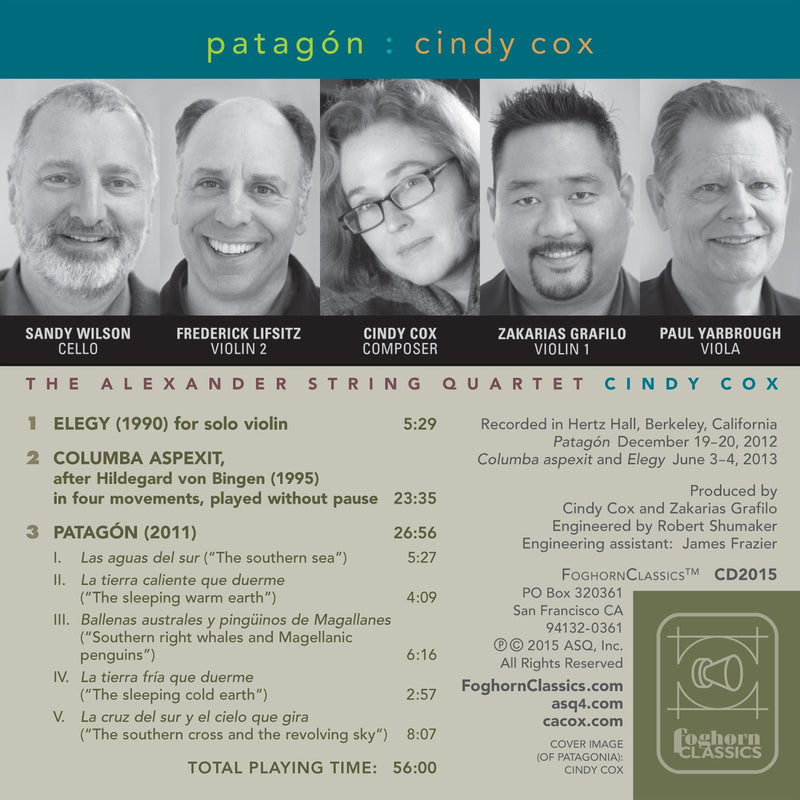 Cindy Cox: Patagon