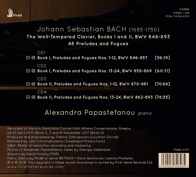 Bach: Well-Tempered Clavier / Papastefanou