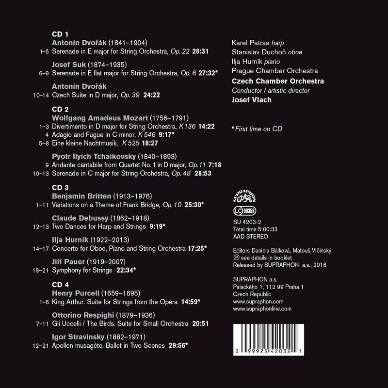 Legendary Recordings: Dvorak, Suk, Mozart, Tchaikovsky