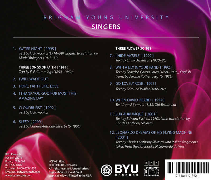 Eric Whitacre: Choral Works, Vol. 1