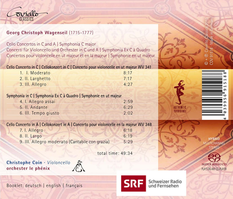CELLO CONCERTOS & SYMPHONIA