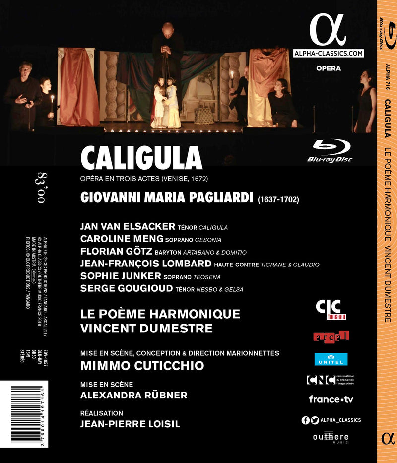 Pagliardi: Caligula / Dumestre, Le Poeme Harmonique [Blu-ray]
