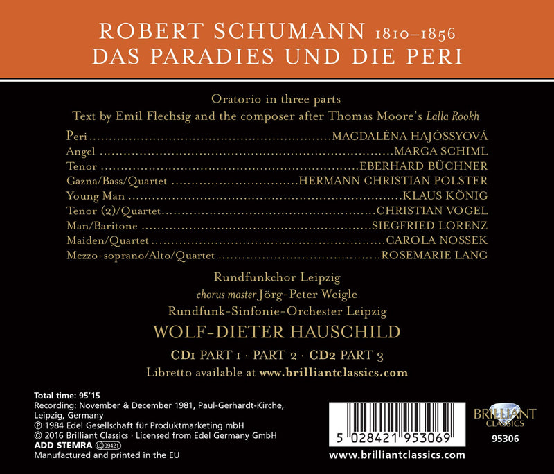 Schumann: Das Paradies und die Pen / Hauschild, Rundfunk-Sinfonieorchester Leipzig