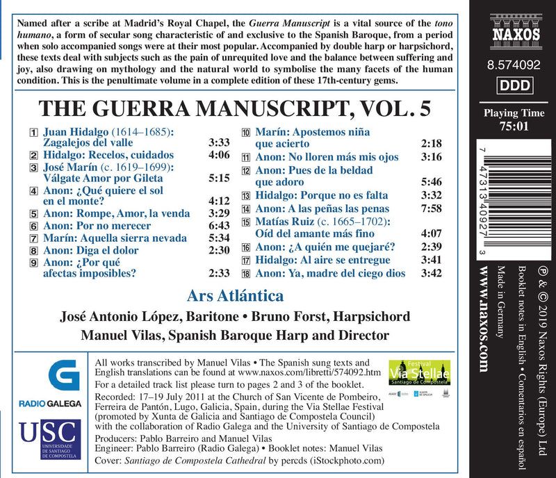 The Guerra Manuscript, Vol. 5