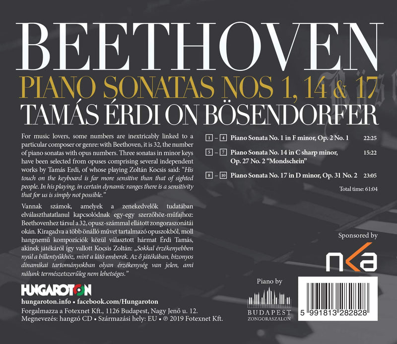 Beethoven: Piano Sonatas Nos. 1, 14 & 17
