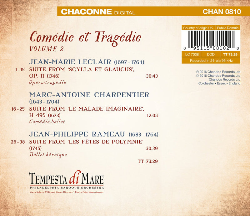 Comedie et tragedie, Vol. 2 / Tempesta di Mare