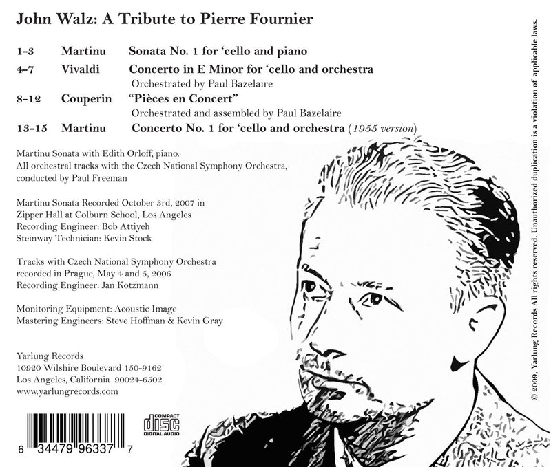 John Walz: A Tribute to Pierre Fournier
