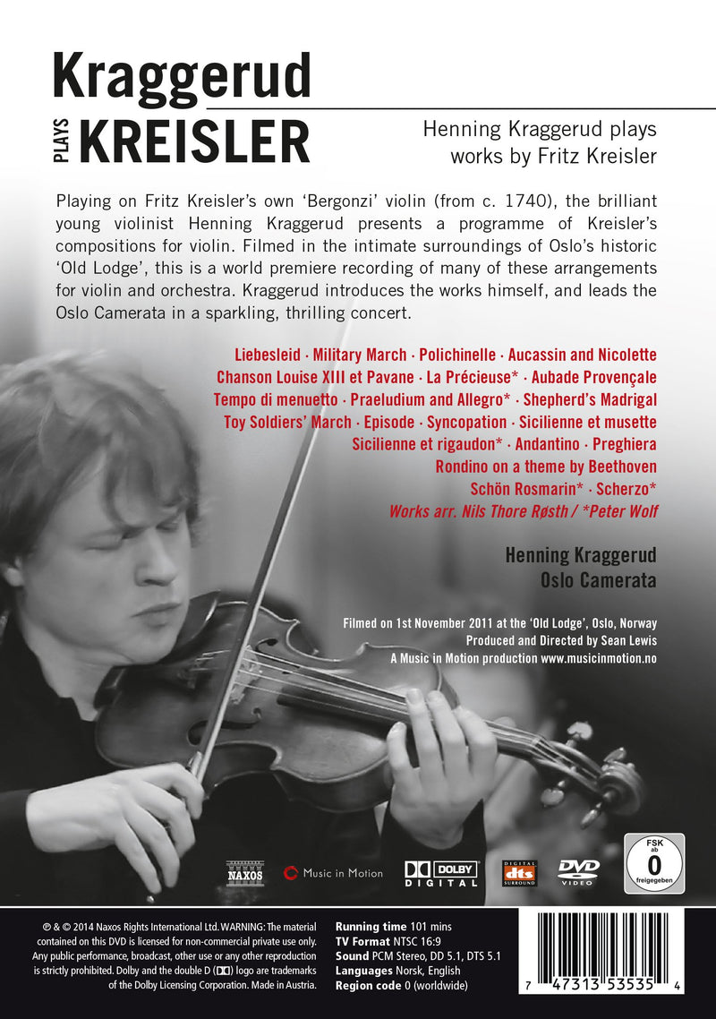 Kraggerud Plays Kreisler