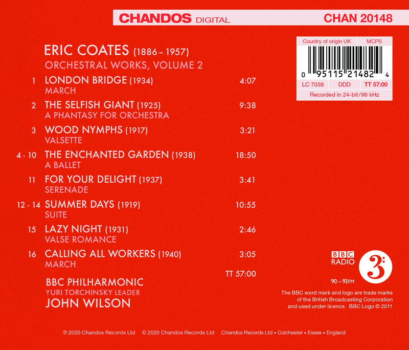 Coates: Orchestral Works, Vol. 2 / Wilson, BBC Philharmonic