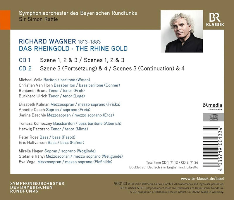 Wagner: Das Rheingold / Rattle, Volle, Bruns, Ulrich, Kulman, Dasch