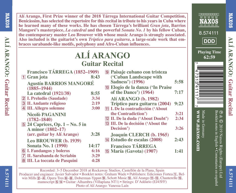 Guitar Recital: Alí Arango