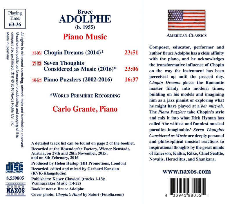 Adolphe: Chopin Dreams / Grante