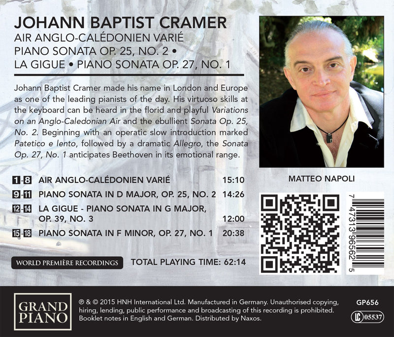 Cramer: Air Anglo-caledonien Varie; Piano Sonata, Op. 25/2; La Gigue; Piano Sonata, Op. 27/1