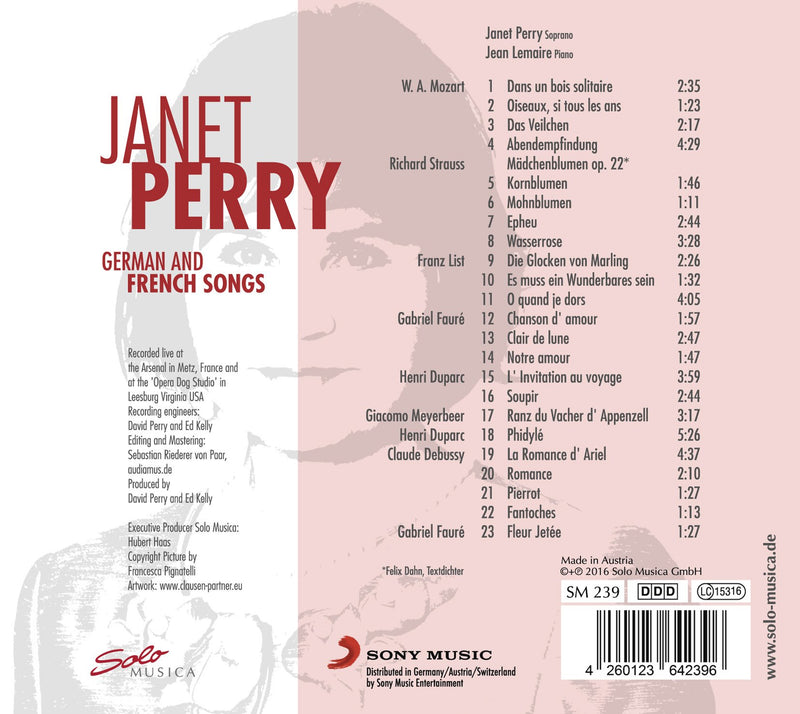German & French Songs / Perry, Lemaire