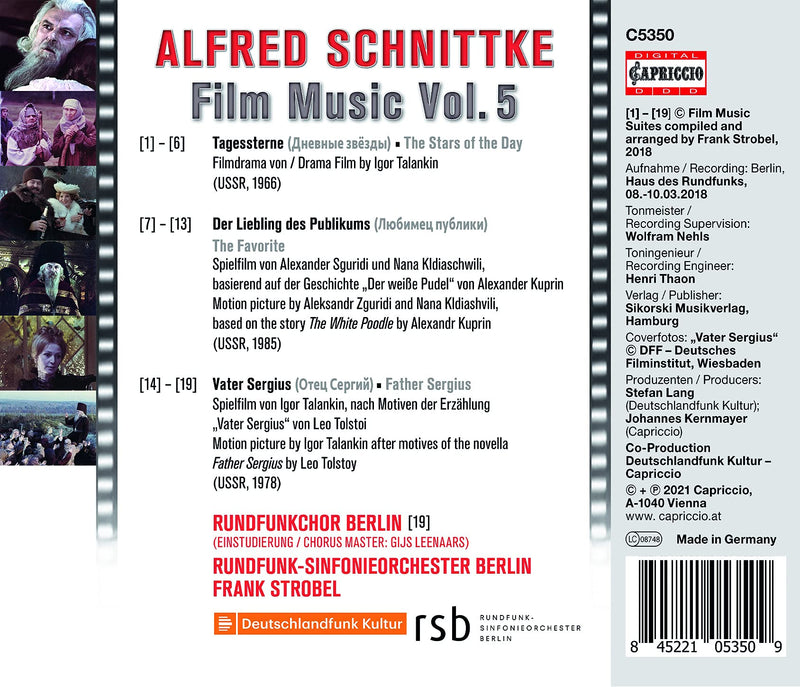Schnittke: Film Music Edition, Vol. 5 / Strobel, RSO Berlin, Berlin Radio Choir
