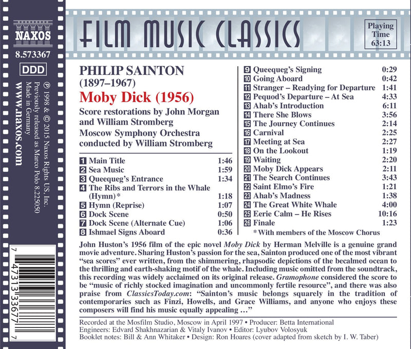 Sainton: Moby Dick / Stromberg, Moscow Symphony Orchestra