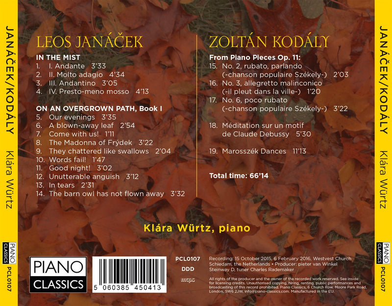Janacek & Kodaly: Piano Music