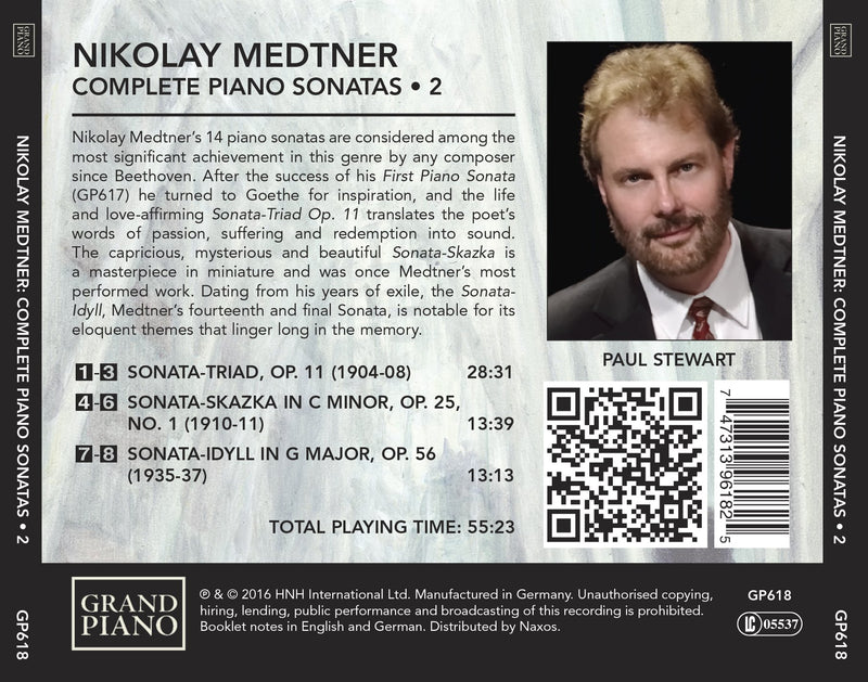 Medtner: Complete Piano Sonatas, Vol. 2 / Stewart