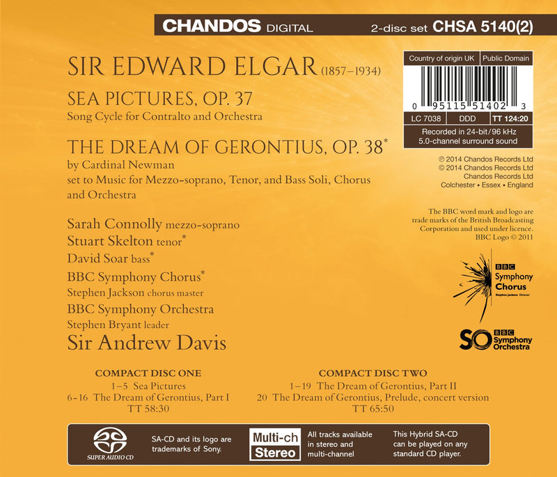 Elgar: The Dream of Gerontius, Sea Pictures / Davis, BBC SO