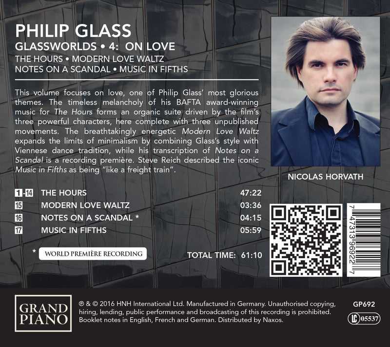 Philip Glass: Glassworlds, Vol. 4 - On Love / Horvath
