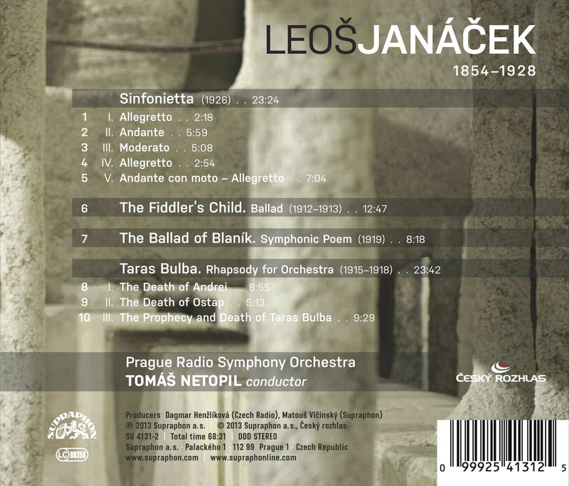 Leos Janácek: Sinfonietta; Taras Bulba; The Ballad of Blaník