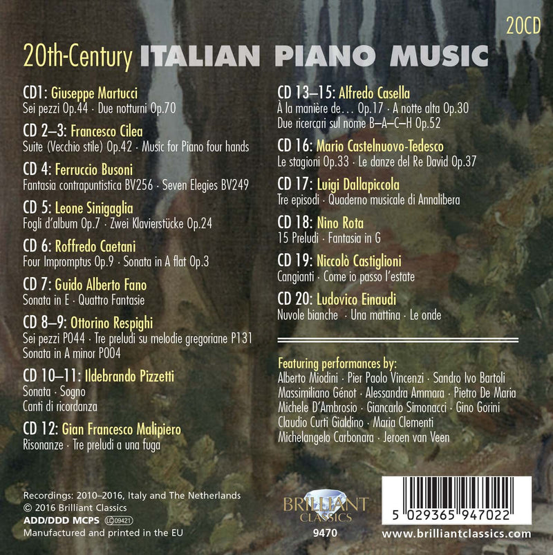 20th-Century Italian Piano Music