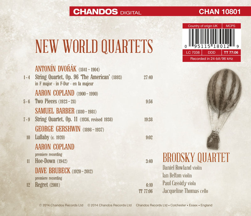 New World Quartets / Brodsky Quartet