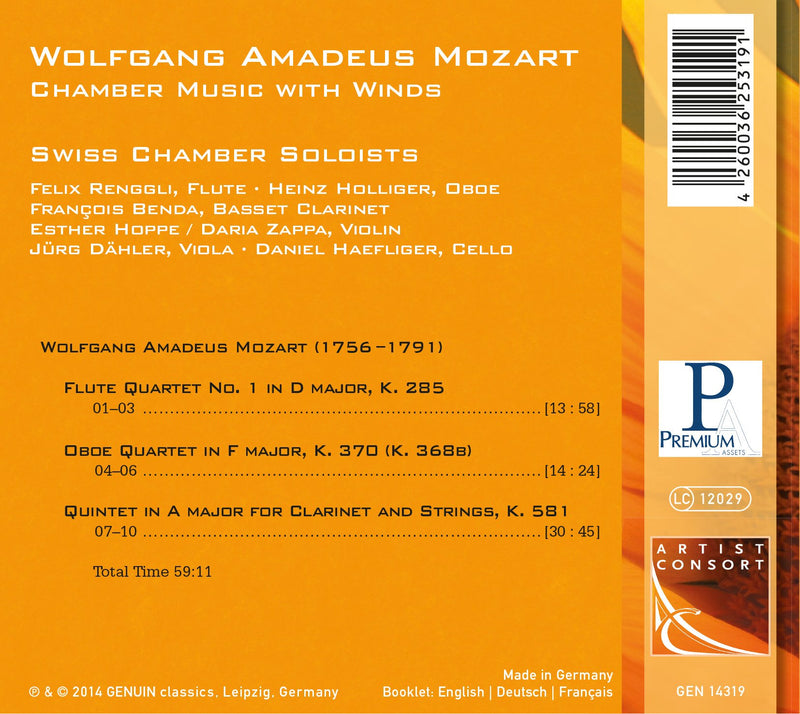 Mozart: Chamber Music with Winds