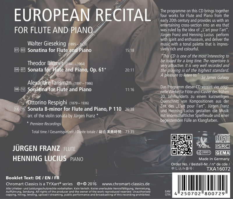 European Recital for Flute & Piano