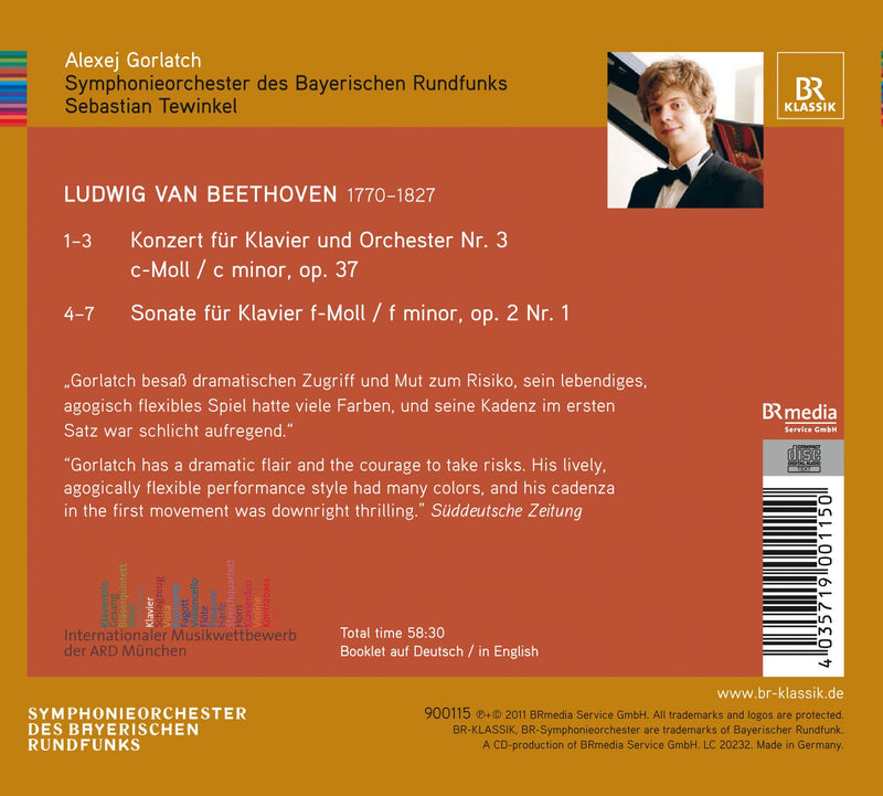 Beethoven: Klavierkonzert Nr. 3 c-Moll Op. 37 - Sonate f-Mol