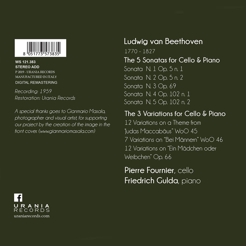 Beethoven: Complete Works for Cello & Piano / Fournier, Gulda