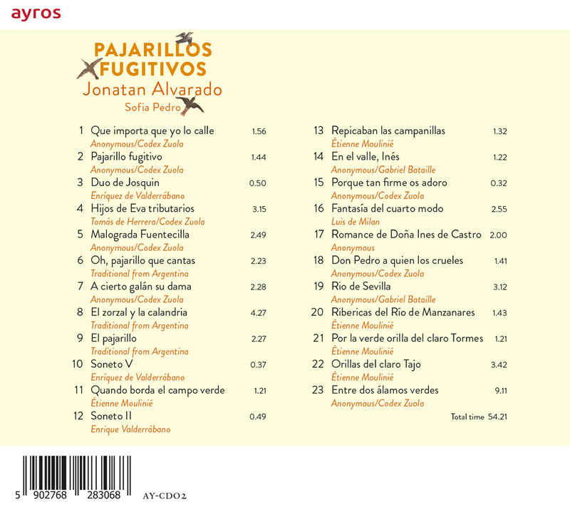 PAJARILLOS FUGITIVOS