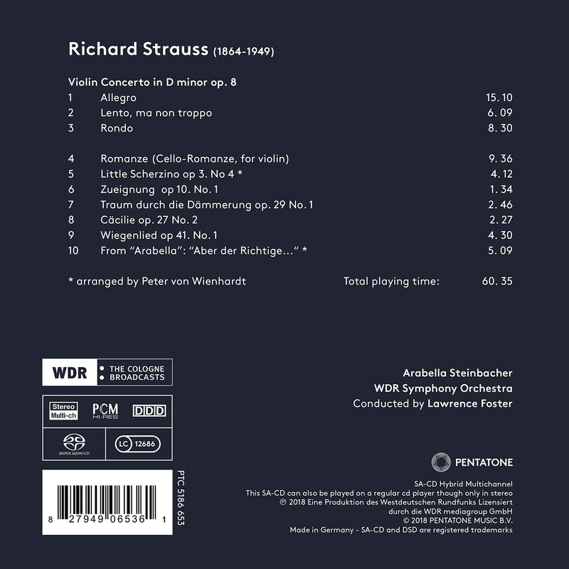 Strauss: Aber der Richtige... / Steinbacher, Foster, West German Symphony