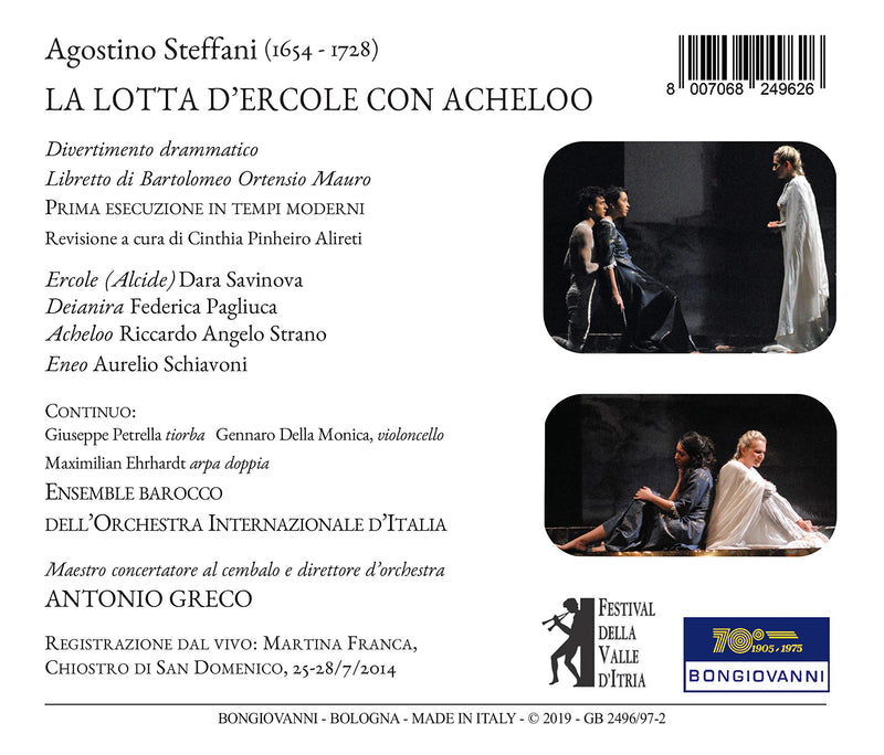 Steffani: La lotta d'Hercole con Acheloo / Greco, Italian International Orchestra Baroque Ensemble