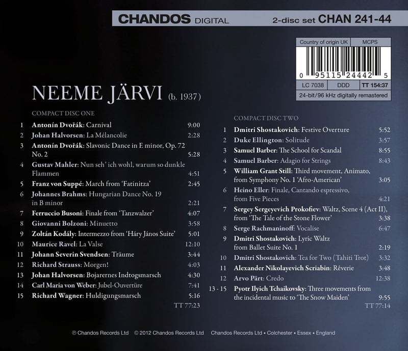 Neeme Jarvi - Highlights From A Remarkable 30 Year Recording Career