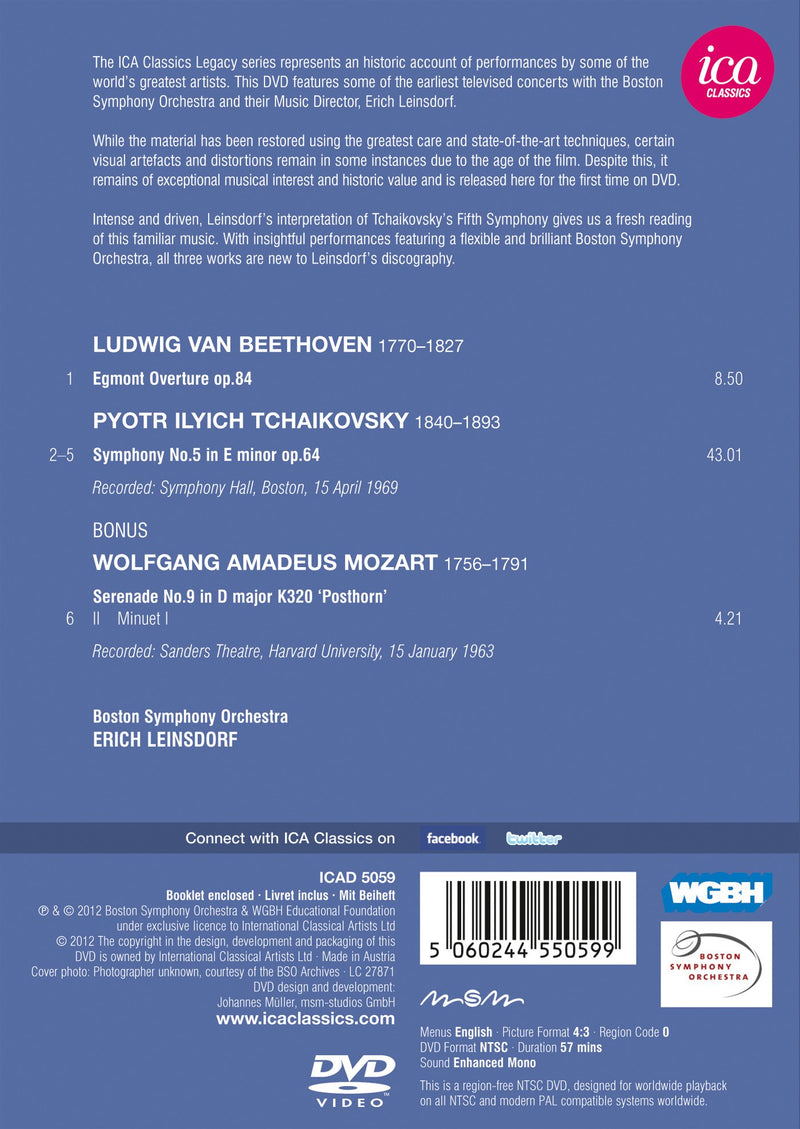 Tchaikovsky: Symphony No 5; Beethoven / Leinsdorf